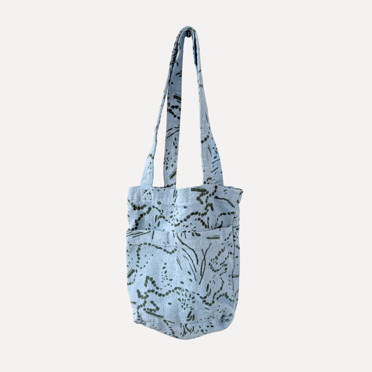 The Petite Tote in Drape Pine Chambray