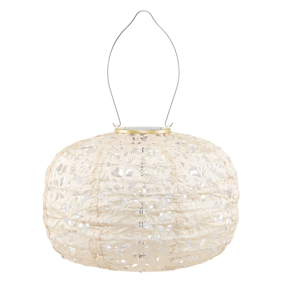 Stella Square Sunflower Pearl 11" Solar Lantern