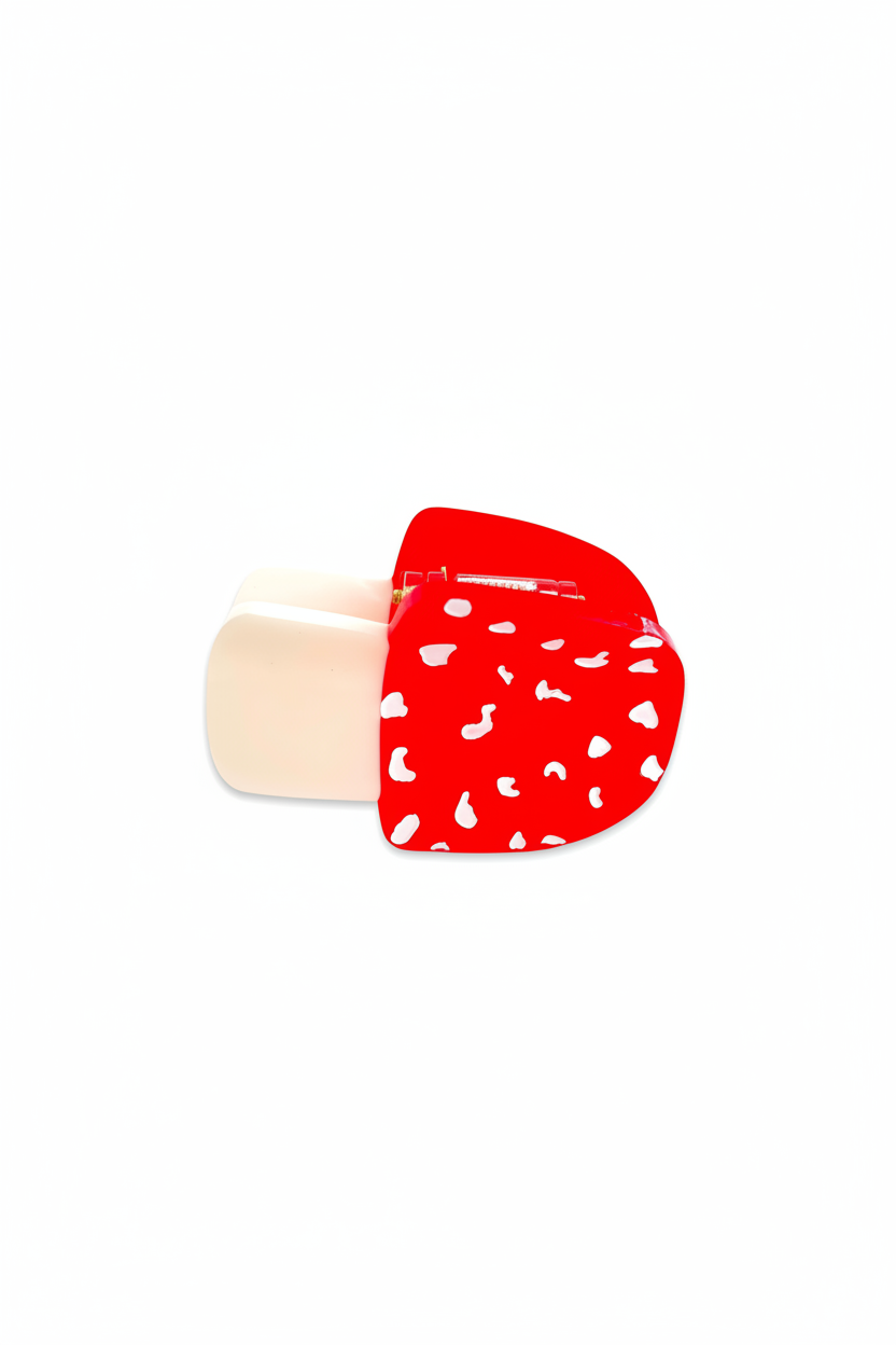 Mini Mushroom Hair Claw Clip