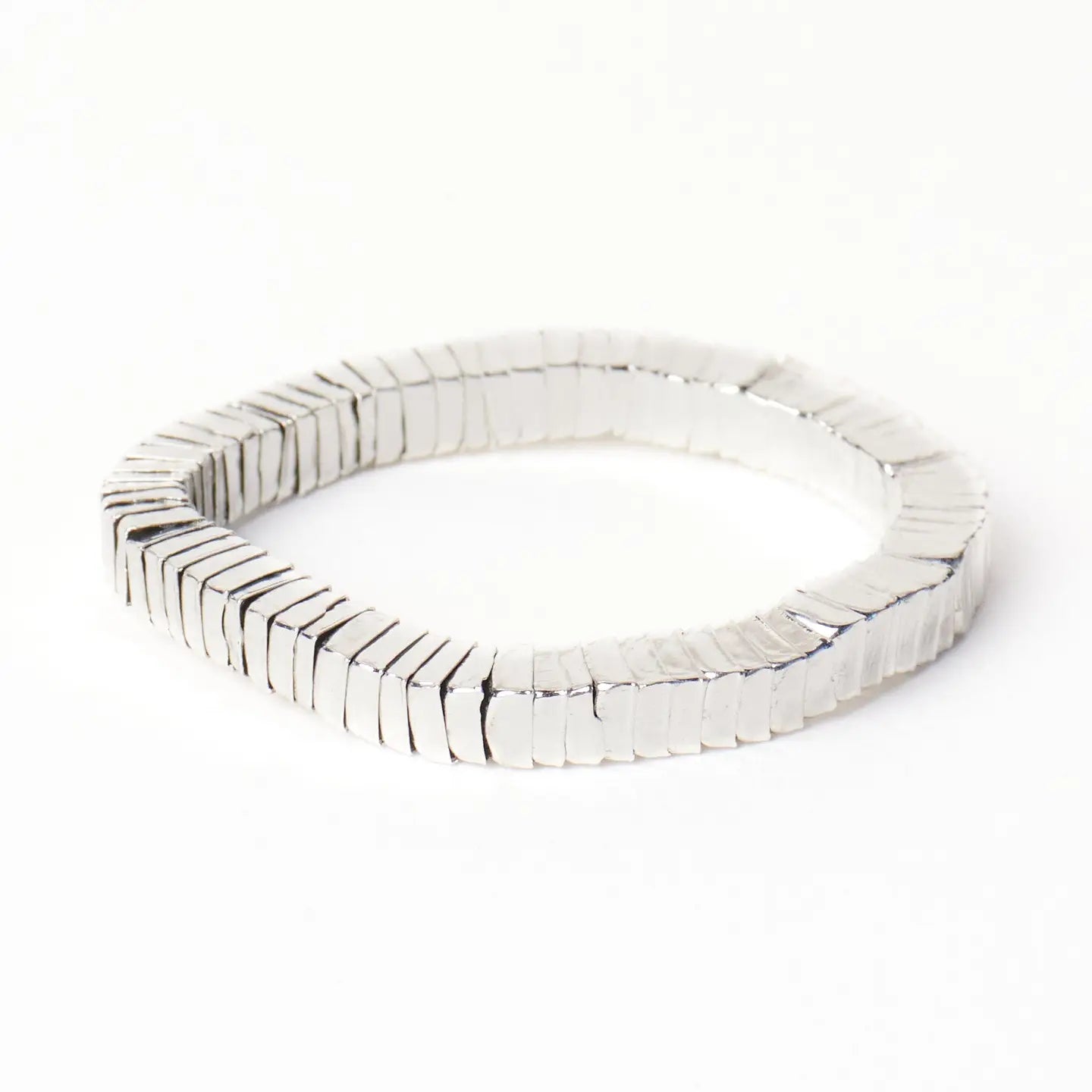 Lucille Square Bead Stretch Bracelet