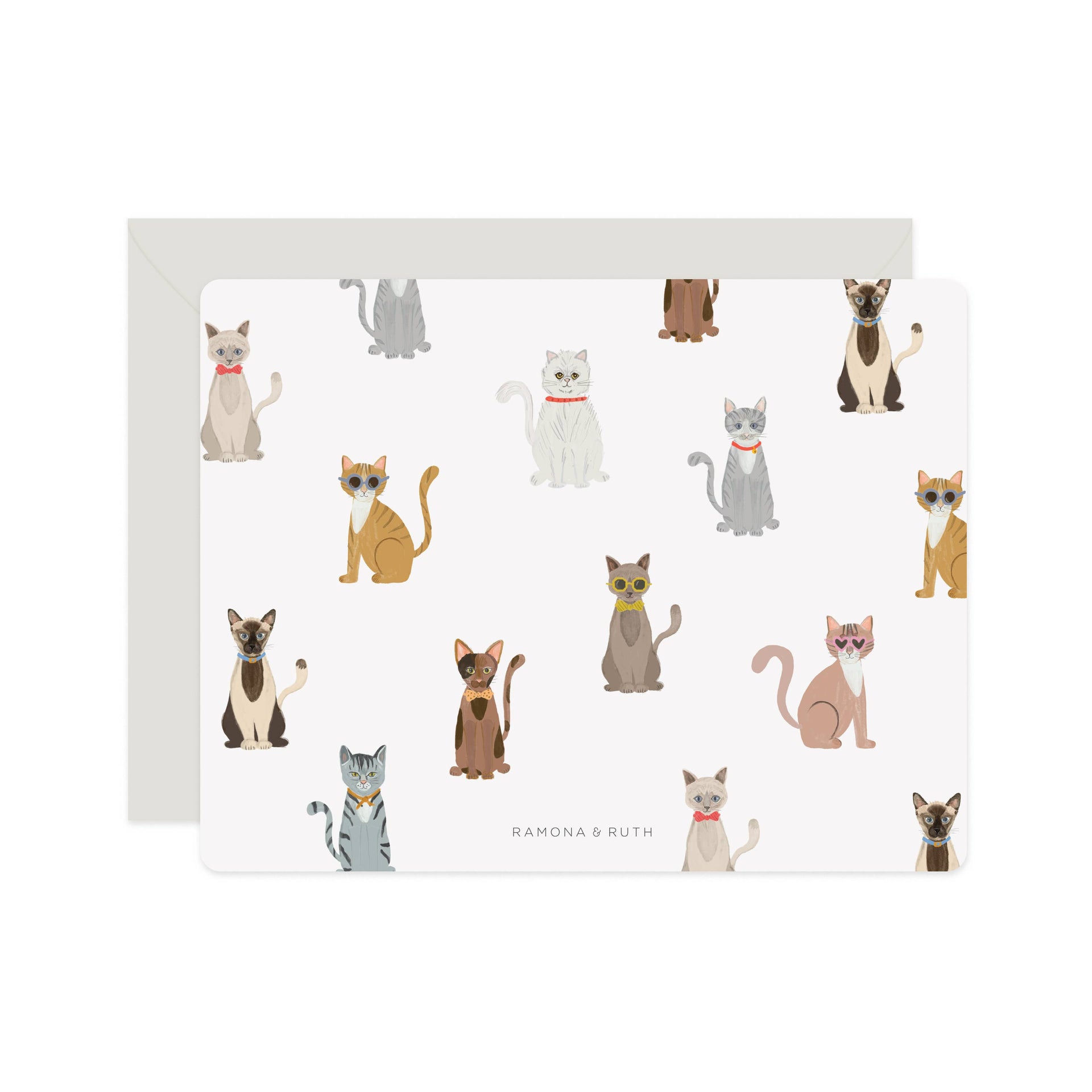 Cool Cats Flat Notes Boxed Set of 6