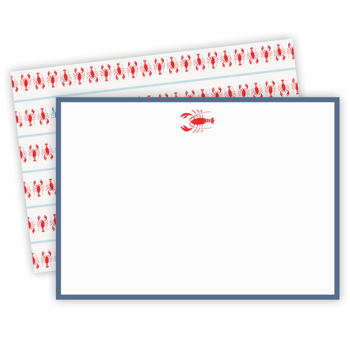 Lobsters Galore Flat Note Cards Set of 8