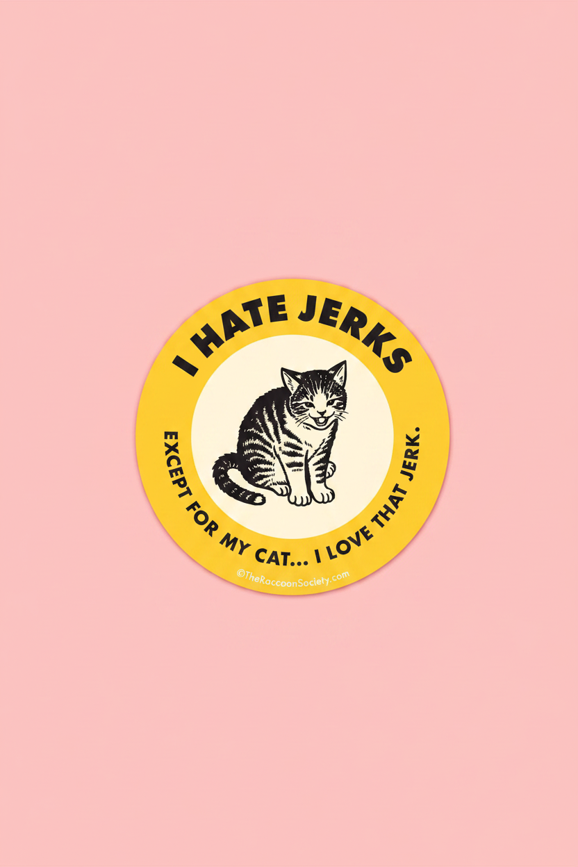 I Hate Jerks Sticker