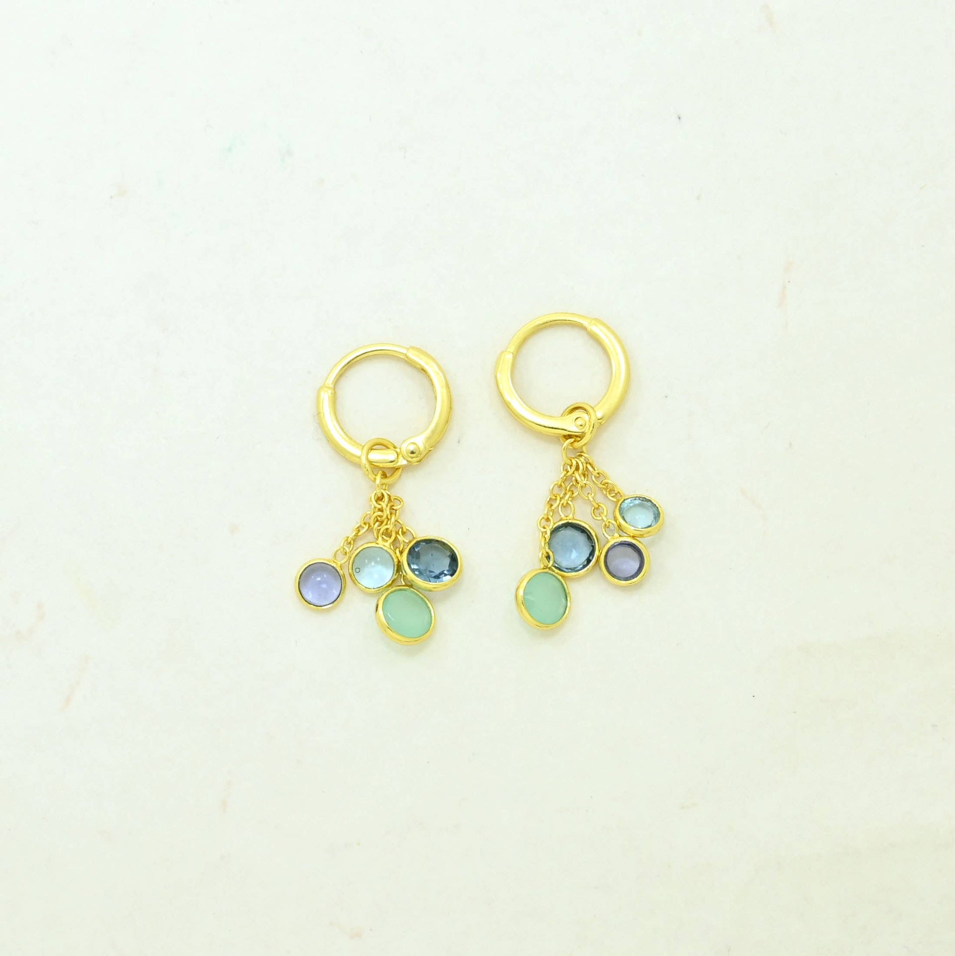 Tanzanite, Iolite & Topaz Joy Hoop Earring