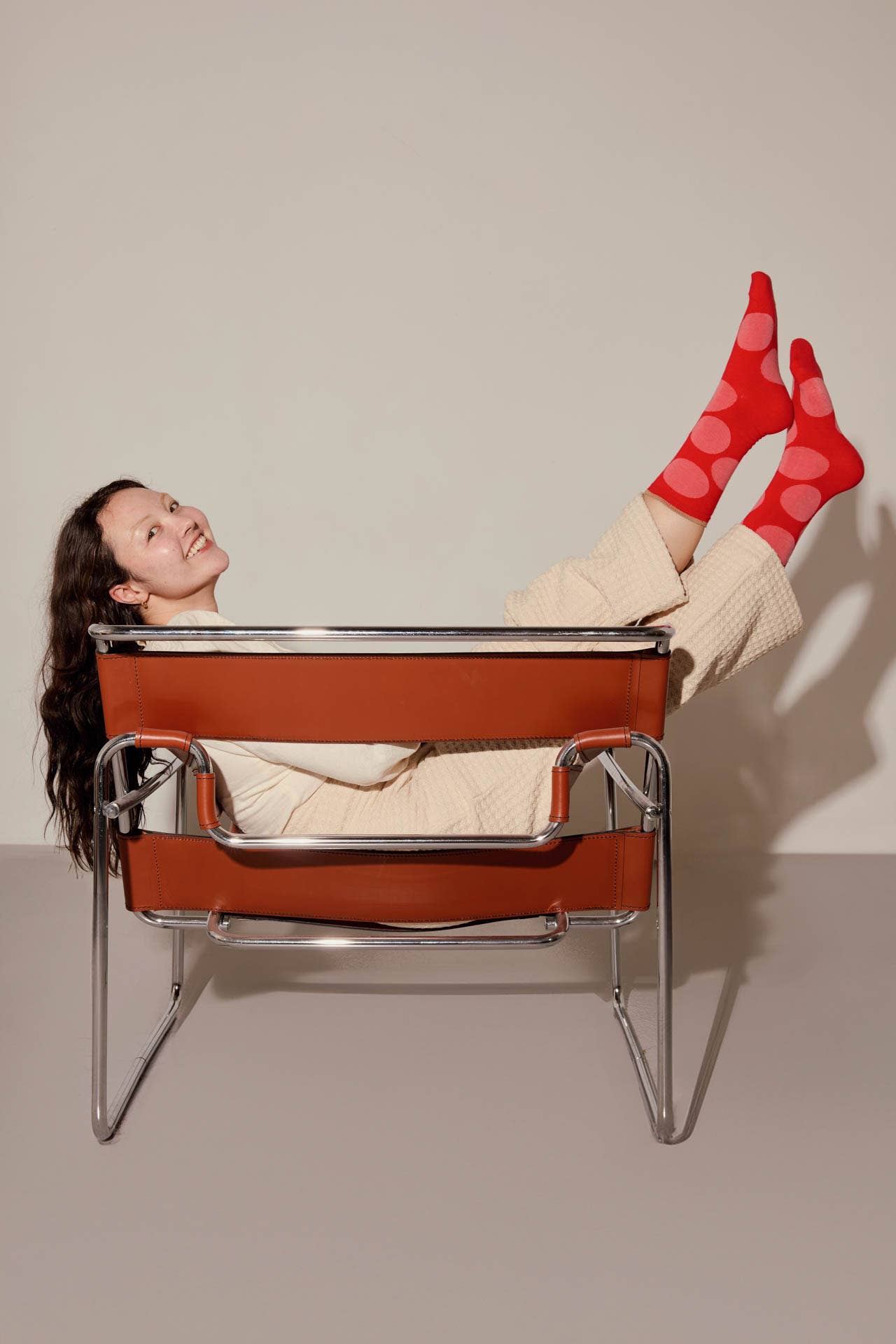 Poppy Sutro Bold Dot Crew Socks