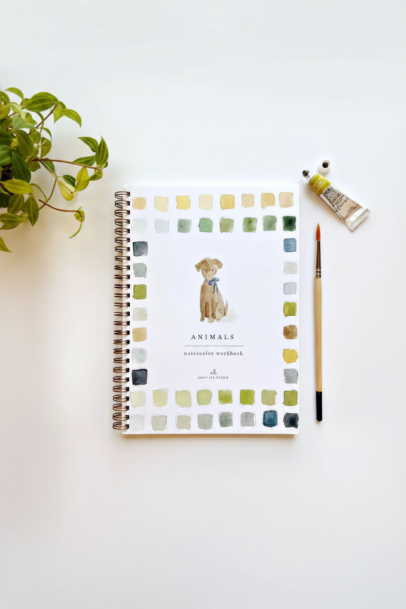 Animals Watercolor Workbook