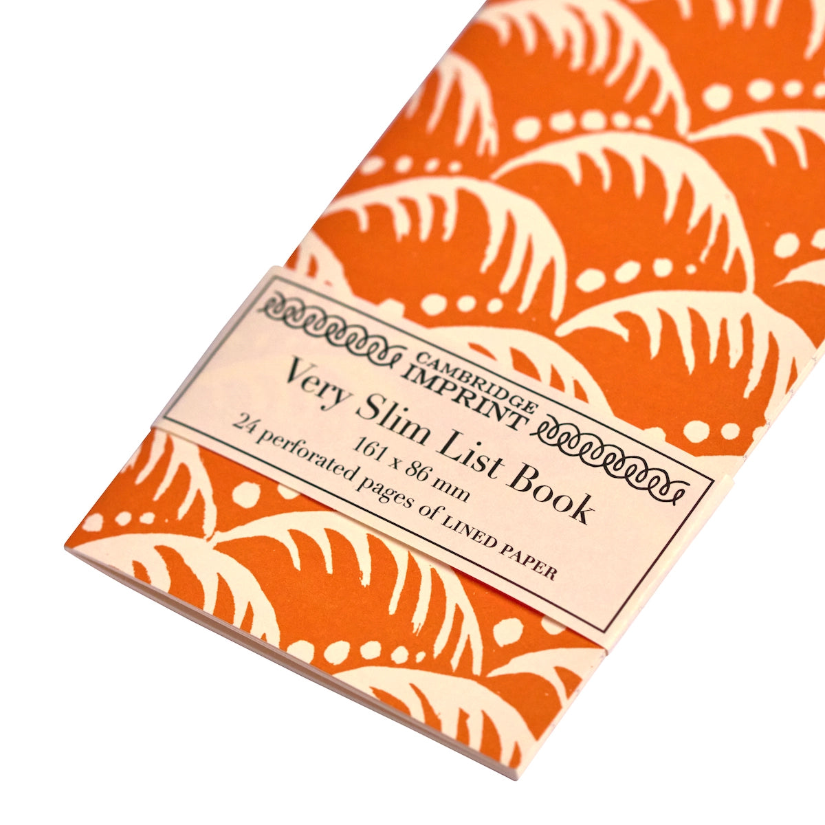 Very Slim Orange Waves List Book