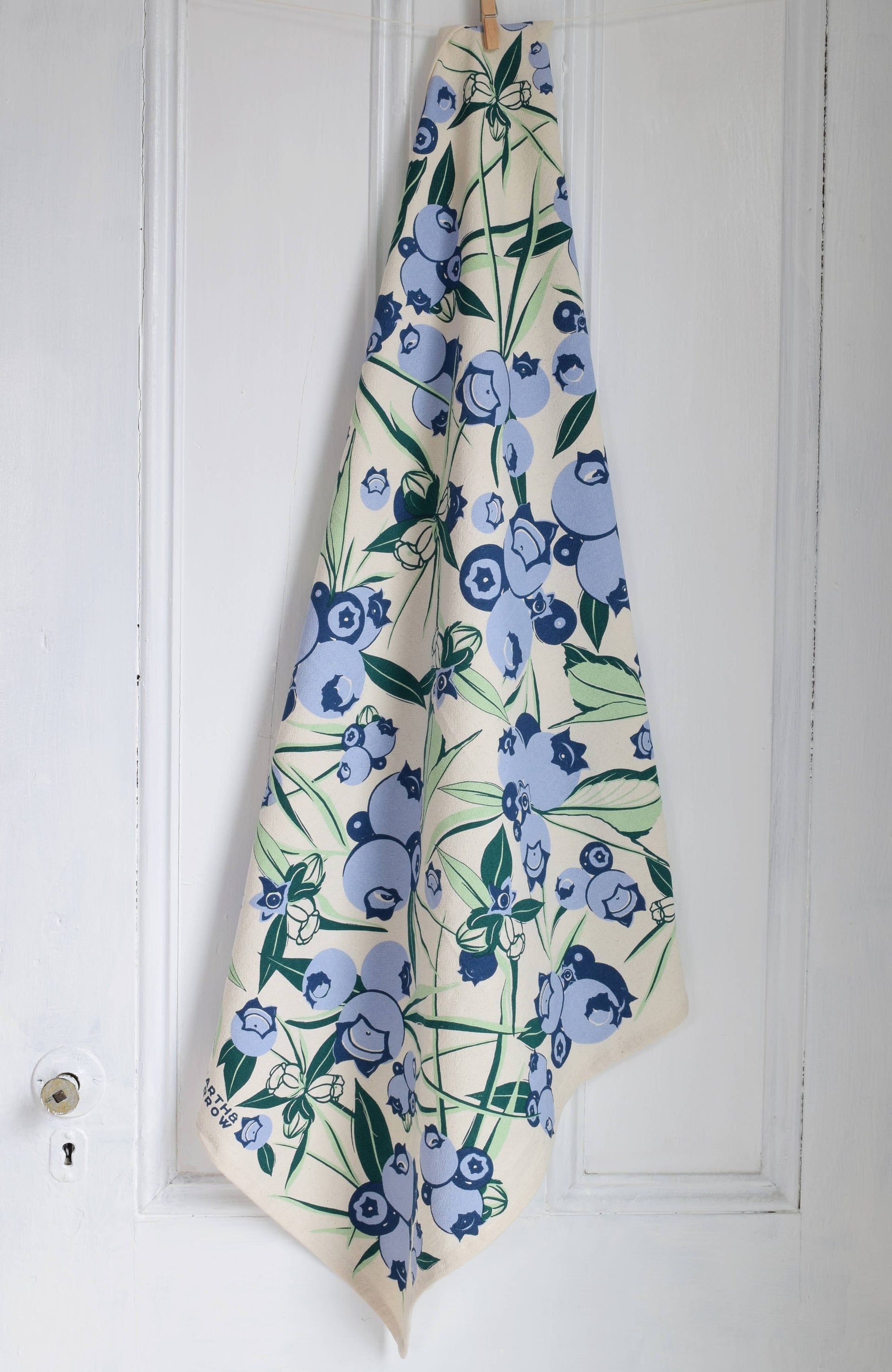 Organic Cotton  Wild Blueberry Towel