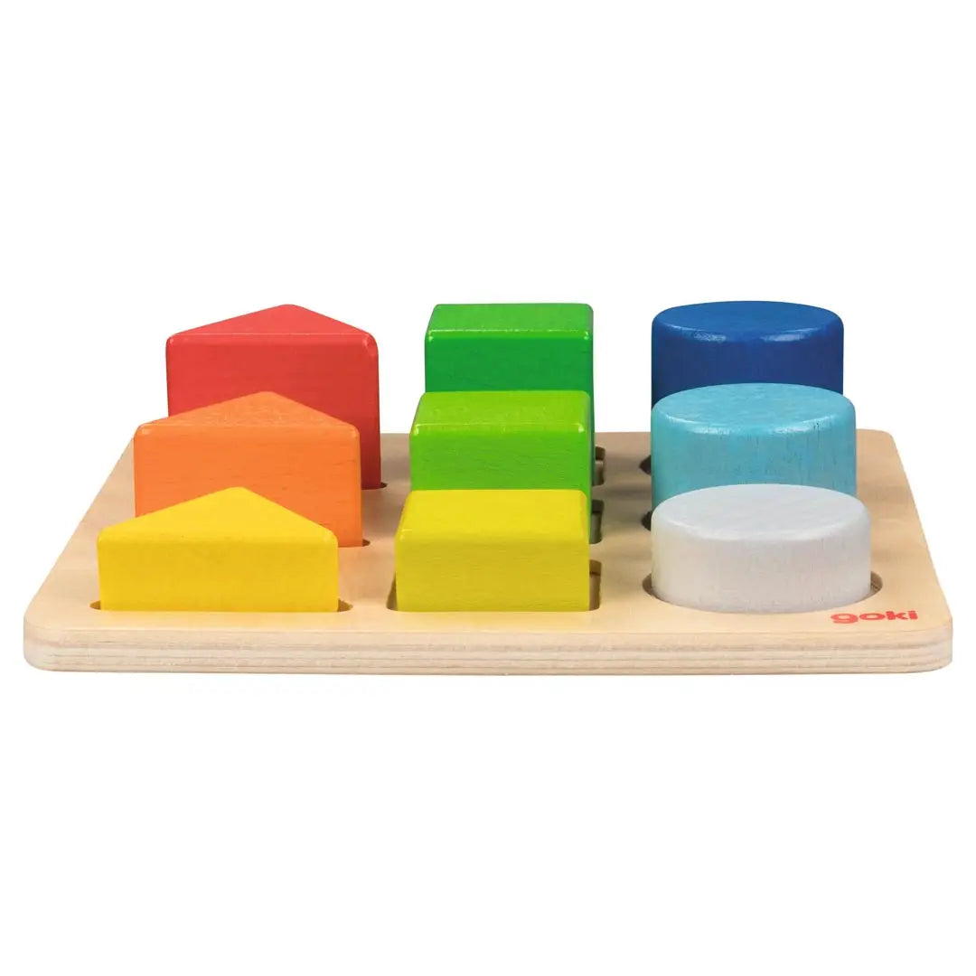 Colour and Shape Wooden Assorting Board