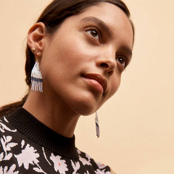 Franjette Earring-Lilac