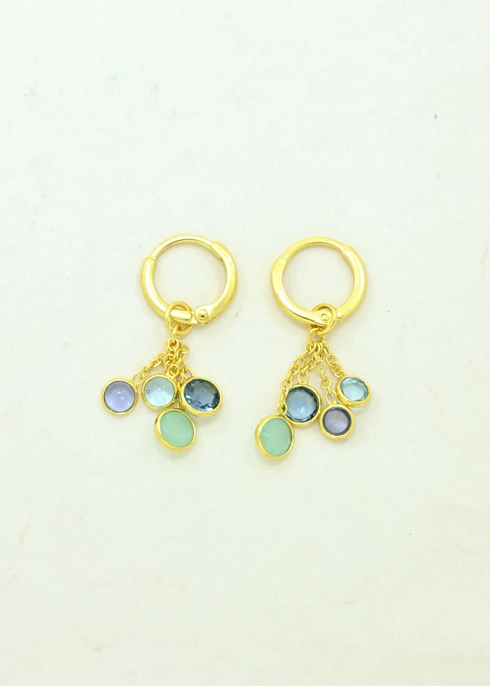 Tanzanite, Iolite & Topaz Joy Hoop Earring