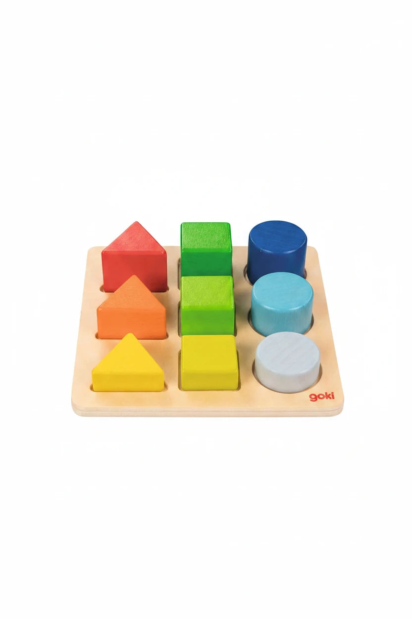 Colour and Shape Wooden Assorting Board