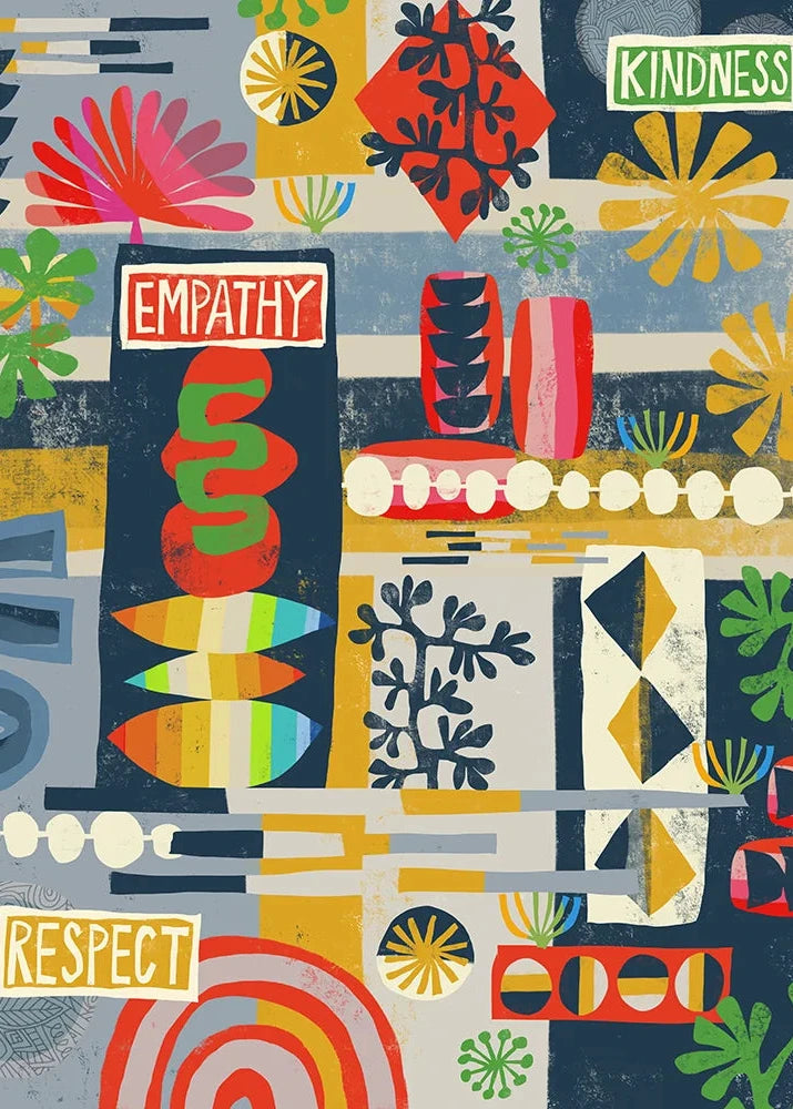 Empathy, Kindness and Respect Archival Print by Jennifer Judd-McGee