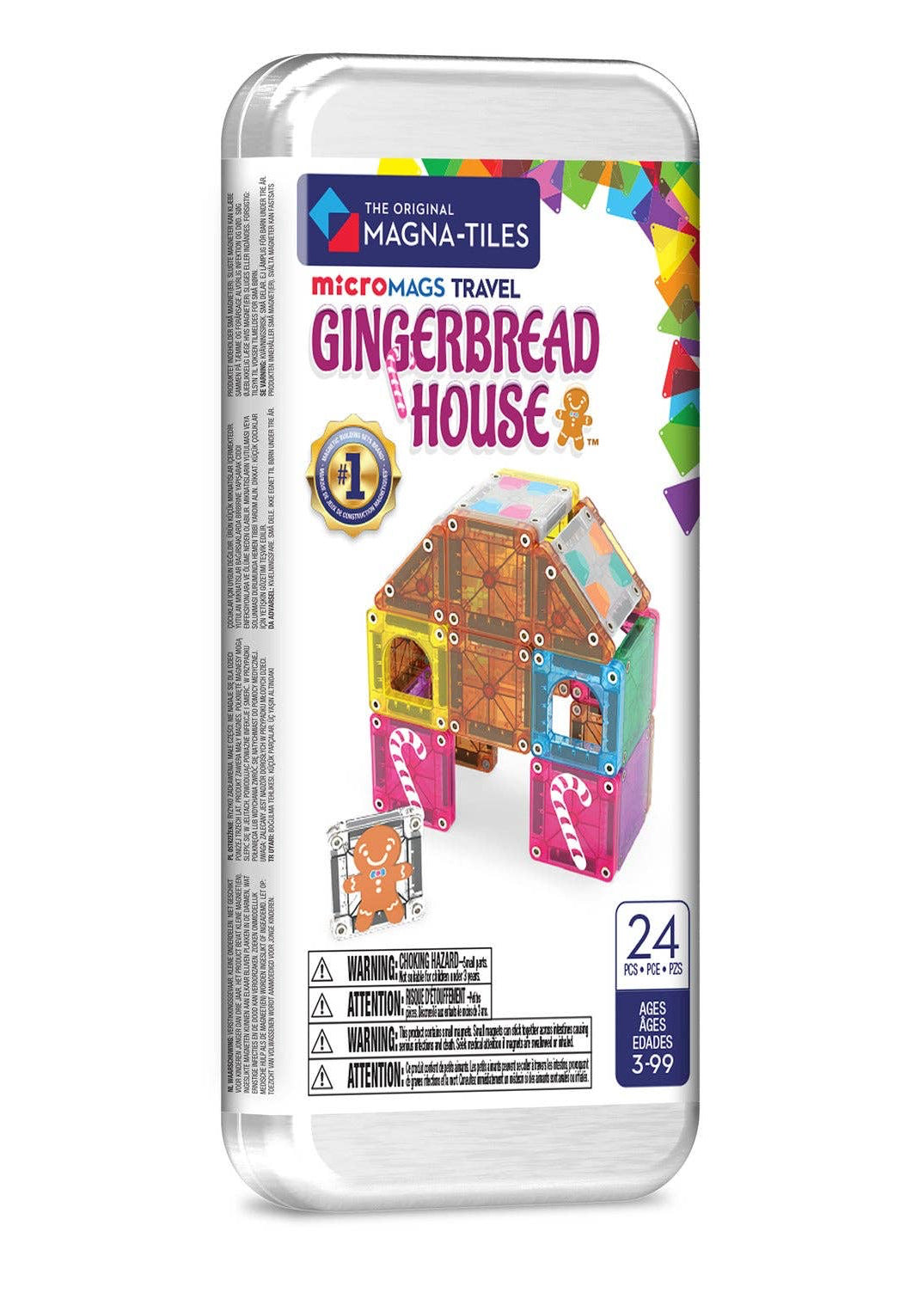 MicroMAGS Gingerbread House 24 Piece Travel Set