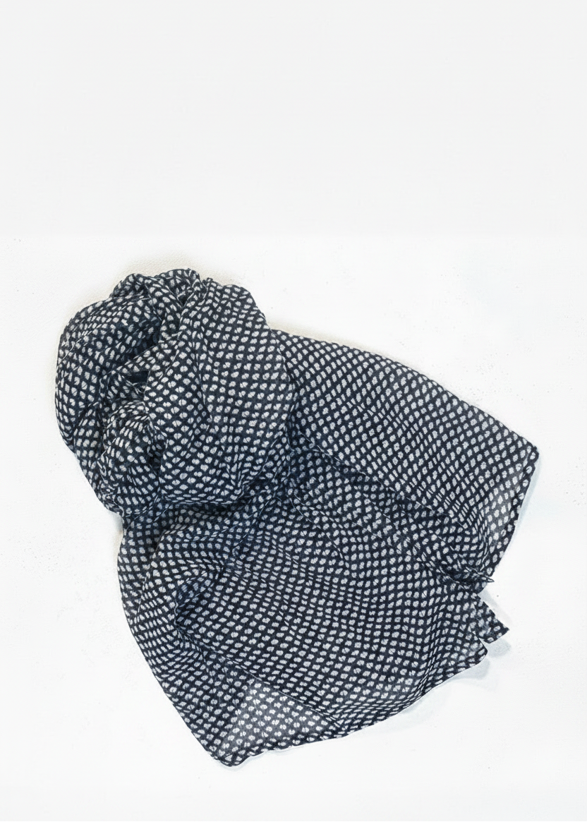 Adeline Navy Scarf