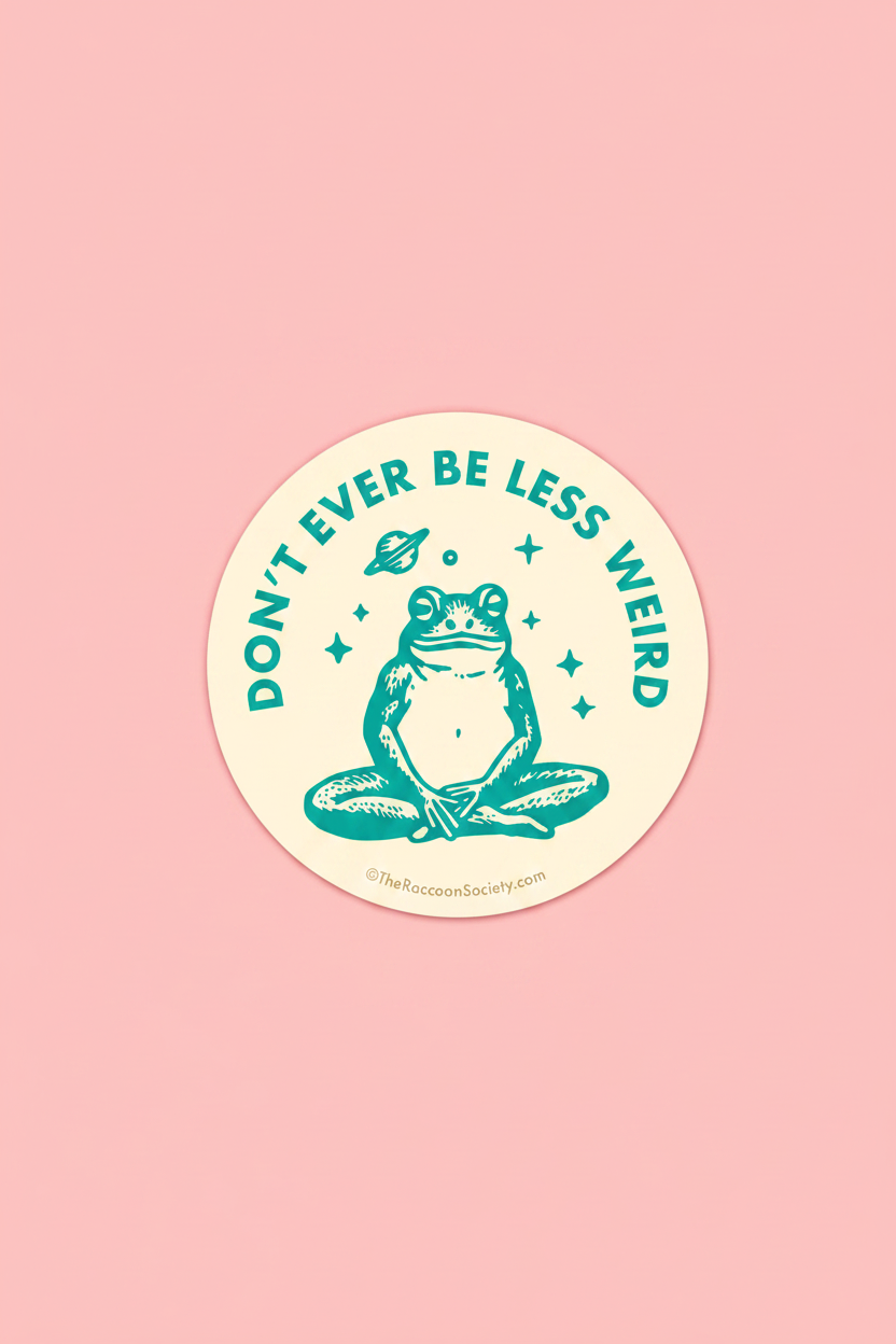 Don't Be Less Weird Sticker