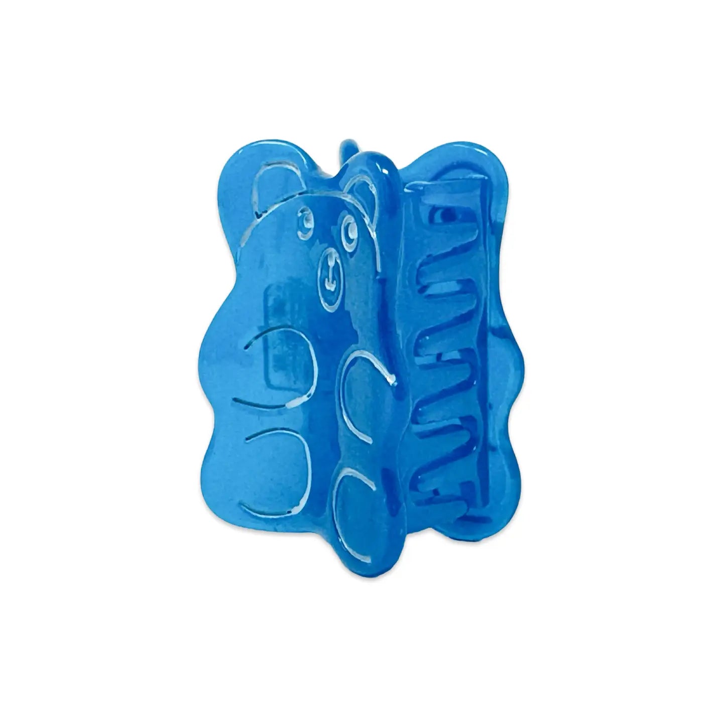 Mini Blue Gummy Bear Hair Claw Clip