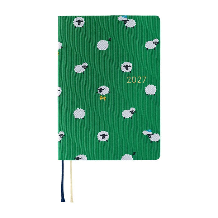 Hobonichi 2027 Planner / Hon A6 Bow & Tie Sheep Sheep Sheep